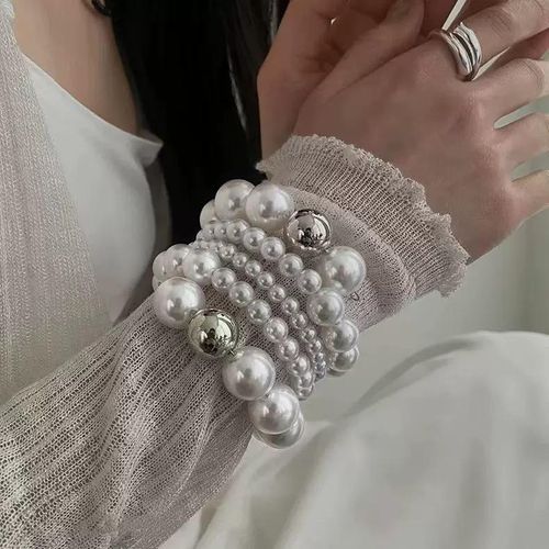 product_image_name-Fashion-Multi layered pearl bracelet with high-end temperament-8