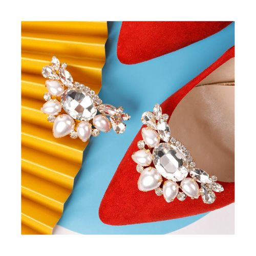 Pearl Shoe Clip Shiny Decorative Clips Charm Buckle Wedding Shoe Decorations