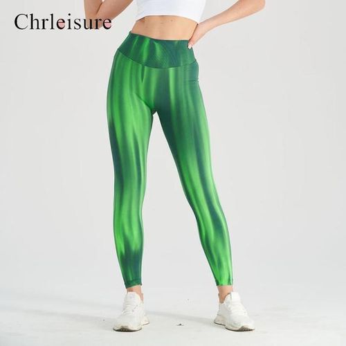 Generic Chrleisure Womentie Dye Fitness Leggings High Waist Sports Gym  Leggings Kinny Elastic Female Leggings Push Up Printing Tights