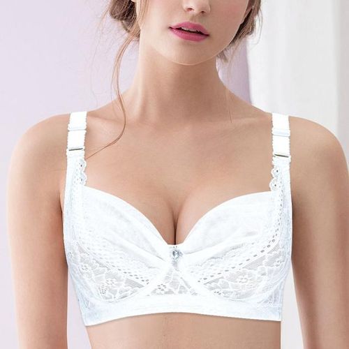 Generic Ladies A B C D Cup Bras Thin Hollow Flower Bra 34 36 38 40 42 44  Size Sexy Lingerie Unlined Adjusted Straps Lace Bralette