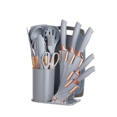 Generic Sets Of Silicone Kitchenware Spoon And Quality Knife