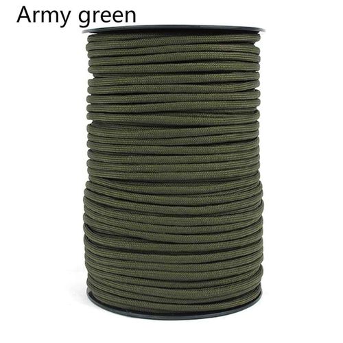 Generic 100M 550 Paracord Parachute Cord Lanyard 9Strand Parachute Rope  Outdoor Camping Or Climbing Supplies Army Green