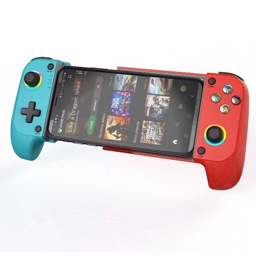 product_image_name-Generic-D8 Wireless Game Controller Joystick Gamepad Turbo Rapid Fire RGB Ring Light with Turbo 6-Axis for Android, iOS, PS3, PS4, & PC.-3