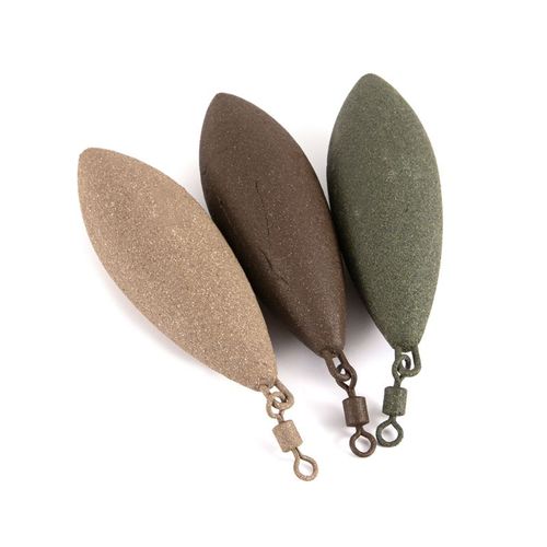 Generic Fishing Sinker Lead Weight Oval Shape Weights Swivel