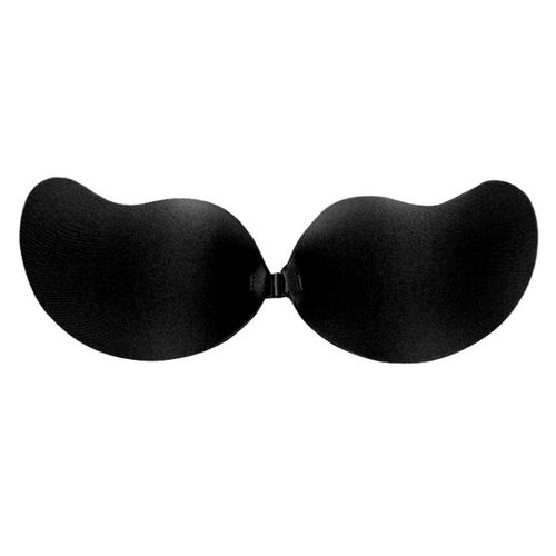 Fashion Silicone Sticky Invisible Backless Bra Sless Te Seamless-A-Black-A  Cup