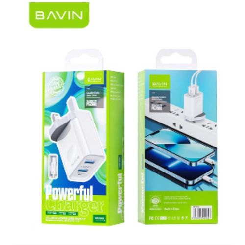 Bavin Original dual port Charger plus Type-C Cable - image 2