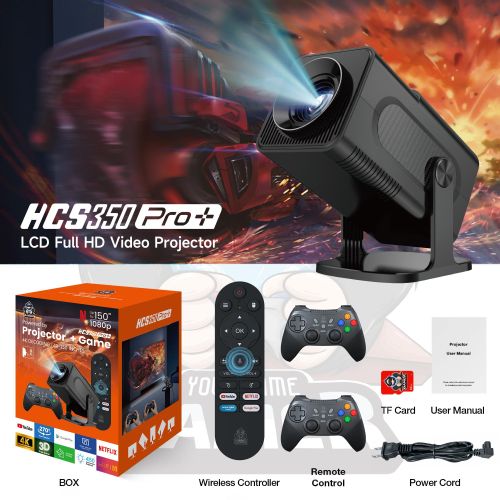 product_image_name-Generic-HCS 350 PRO+ 4k Smart Android Projector (HCS 350 & HCS350 MAX upgrade)-1