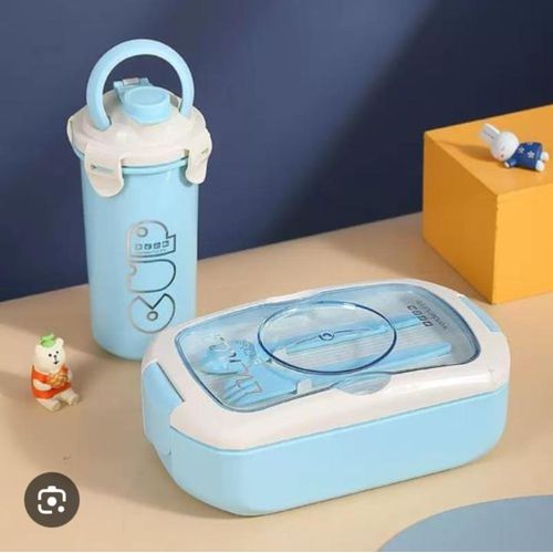 Generic Easy lunch box set, contained lunch plate and water bottle 2in1 - image 3