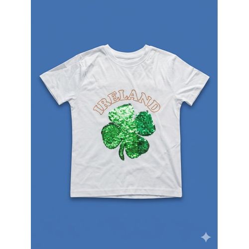 Primark Girls Ireland Sequence Cotton Print Top
