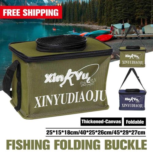 Waterproof Folding Fishing Bucket Live Fish Storage Box for Outdoor  Expeditions