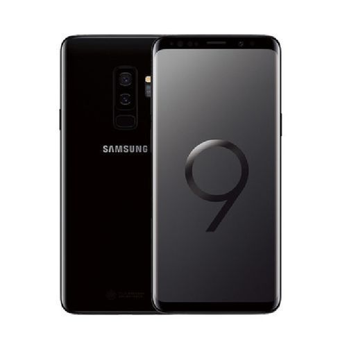Galaxy S9 Plus (S9+) 6.2-Inch QHD (6GBRAM, 64GB ROM) 4G LTE Android 9.0 Smartphone Black + Free Tempered Glass.