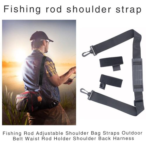 New Fishing Rod Storage Bag Adjustable Fishing Rod Shoulder Belt