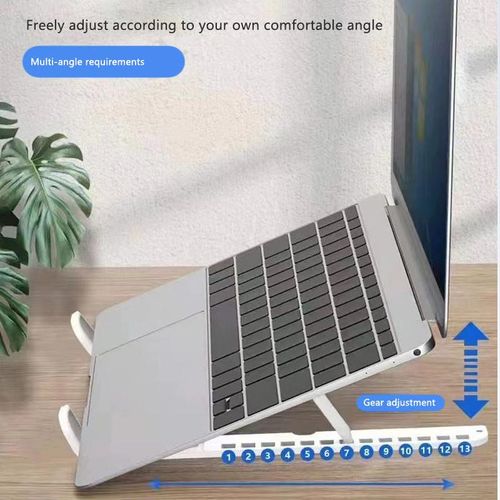 product_image_name-RichRipple-Foldable Laptop Stand with 13-Level Height Adjustment - Portable Multi-Device Holder -6