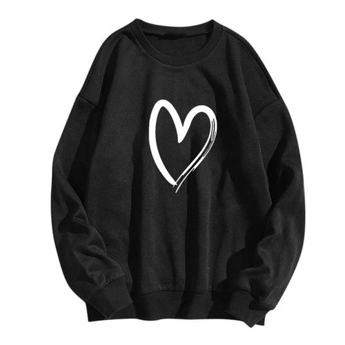 Generic Women s Casual Oversize Sweatshirts Long Sleeve Pullover Sweatshirt Casual Graphic Print Ladies Clothing Hoodie H Jumia Nigeria