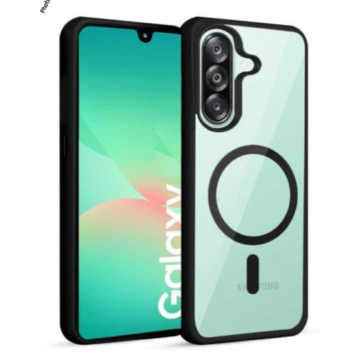 Samsung GALAXY A36/A56 CLASSIC STYLIST MAGSAFE PROTECTIVE BACK CASE-Black
