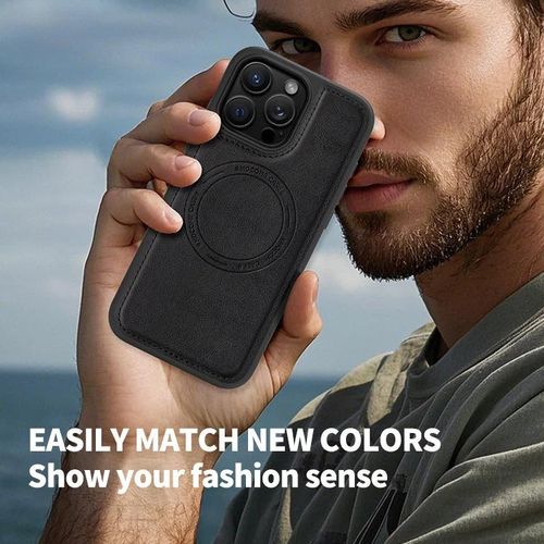 Magnetic Premium Leather Case for iPhone 15 Pro Max