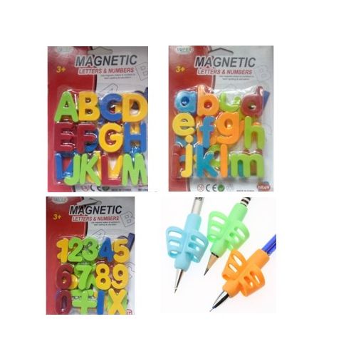 product_image_name-Generic-Education Learning Aid Magnetic Numbers And Alphabet With 3pieces Pencil Grip For Children-1