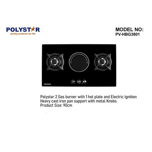 product_image_name-Polystar-2 GAS burner with 1 hot plate and Electric-1