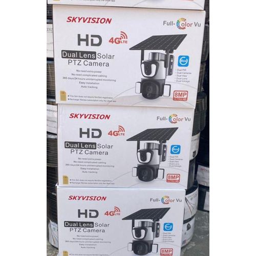 Quality UBox dual lens 4g Solar ptz camera