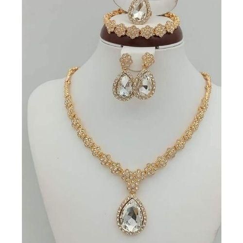 product_image_name-Fashion-Luxe Teardrop Crystal Complete Jewelry Set-1