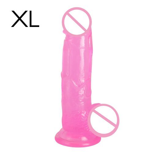 product_image_name-Generic-8in Transparent Realistic Masturbation Dildo Penis Female Mini Sex Toys-1