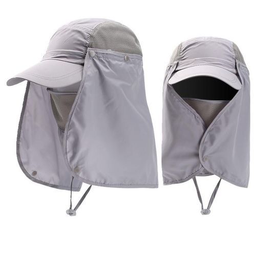 Fashion Fishing Hat With Neck Flap Sun Protect Hiking Hat Men