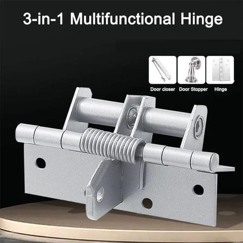 Generic 2pcs Self-Closing Door 4" Hinge Spring Positioning Hinge Door Closer - image 5