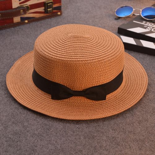 Fashion (Children (52-54 Cm) Sun Hat Kids Hat Summer Cap Straw Hat Women  Summer Mini Brim Floppy Fedora Beach Cap