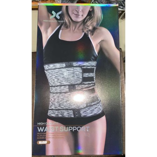 Fashion Double Compression Women Waist Trainer/slimming Belt Grey