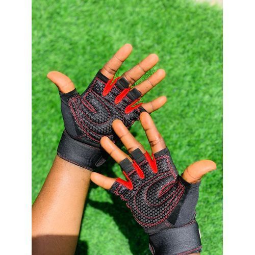 product_image_name-Generic-For Men Women M/L/XL 1 Pair Gym Neoprene Weight Lifting Half Finger Bodybuilding Powerlifting Wrist-1