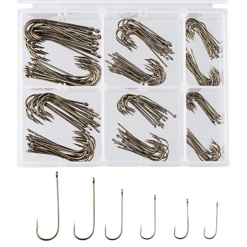 Generic Bassdash 180 Pieces Aberdeen Fishing Hooks Freshwa