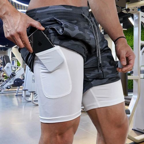 Quickly Dry Gym Sport Legging Crossfit Men's Shorts Football