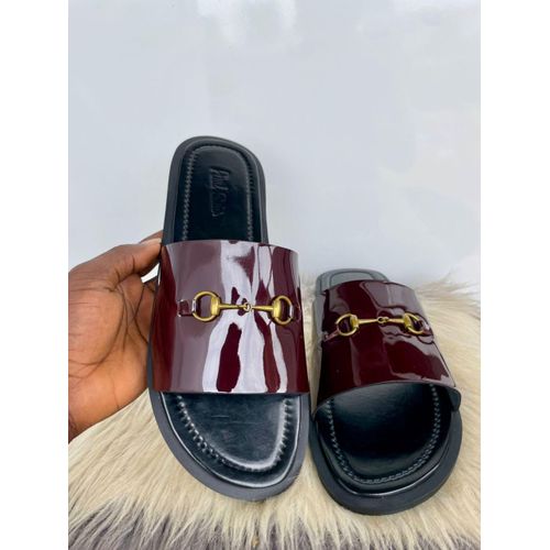 M&S Handmade Men's Glossy Slide