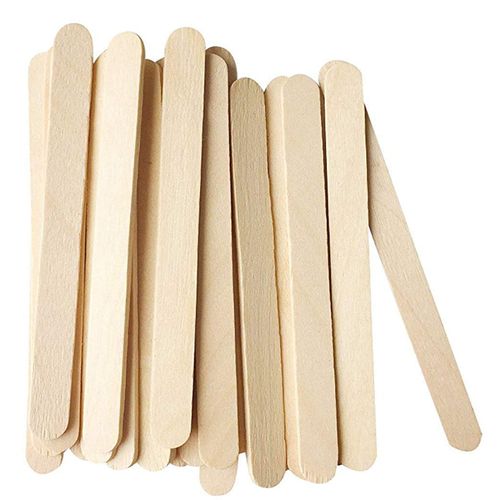 100PCS Wood Craft Sticks Natural Wood For DIY Craft Creative