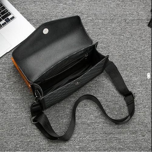 product_image_name-Fashion-Men’s PU Leather Pyramid Pattern Crossbody Bag – Stylish & Functional-2