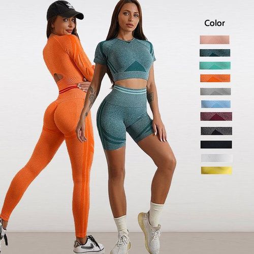 Women's Seamless Yoga Set Fitness Sportswear Jogging Suit For Women Gym  Clothes 2Pcs Breathable Running Sports Bra+Leggings Sets