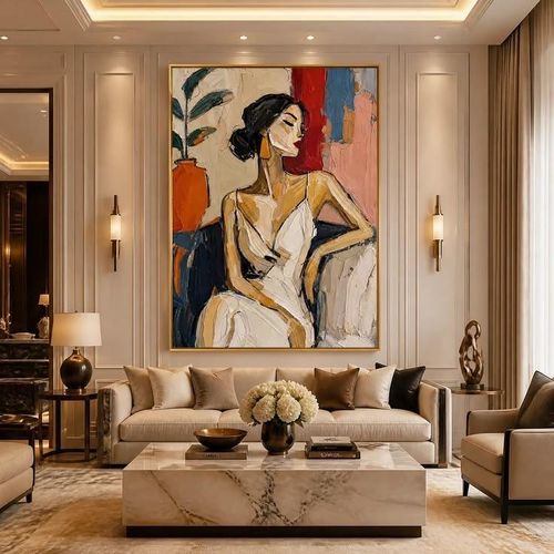 Generic Abstract Elegant Woman Framed Wall Art