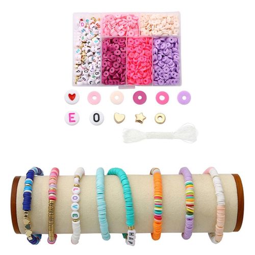 Generic Soft Polymer Clay Beads Spacer Letter Bead DIY Bracelet