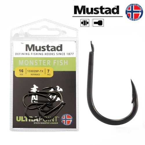 Generic Mustad Fishing Hooks Strength Barbed Hook Suqid Herring