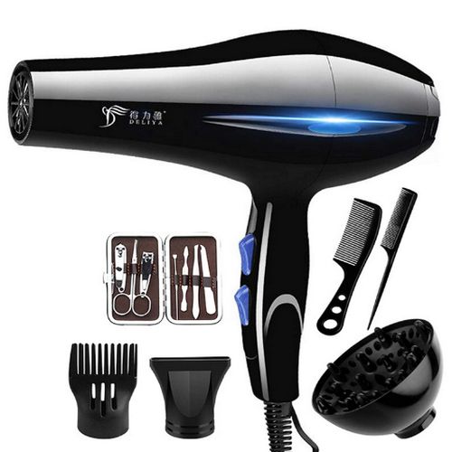 product_image_name-Deliya-Professional Hair Dryer High Power Blow Dryer-Black/Blue-1