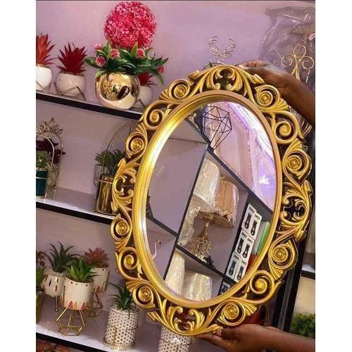 Generic Luxury Oval Mirror- Gold