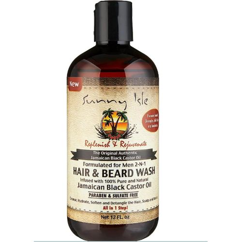 product_image_name-Sunny Isle-Jamaican Black Castor Hair & Beard Wash For Men - 12 Oz-1