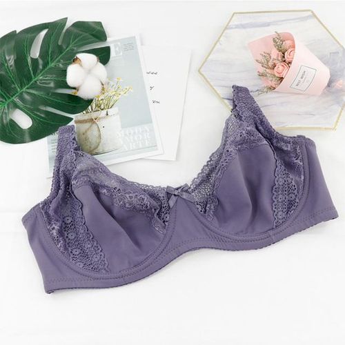 Plus Size Brassiere Women Bras Underwired Full Support Lace Unpadded  Lingerie BH 