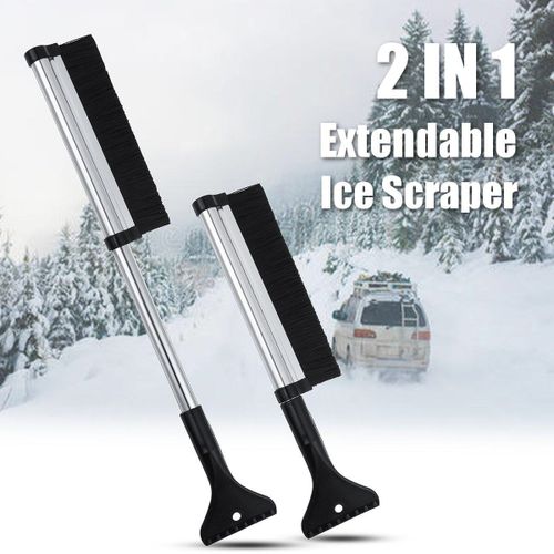 Generic Extendable Car Ice Scraper Brush Winter Window Snow