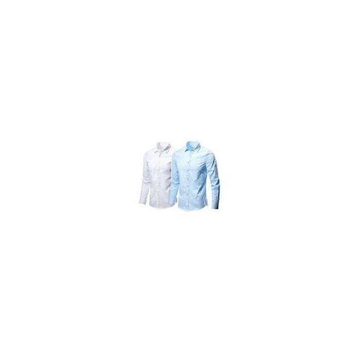 product_image_name-Fashion-2 IN 1 Classy Men's Long-Sleeve Plain shirt for office - Sky blue and White-4