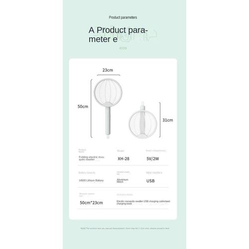 Generic FOLDABLE AUTOMATIC RECHARGEABLE ELECTRIC MOSQUITO SWATTER KILLER - image 3