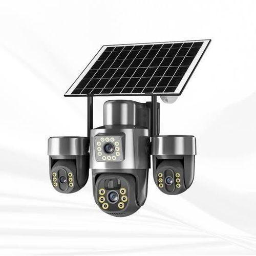 Generic 12MP  3 LENS  3 PTZ  SOLAR POWERED  FULL-COLOR CAMERA - image 2