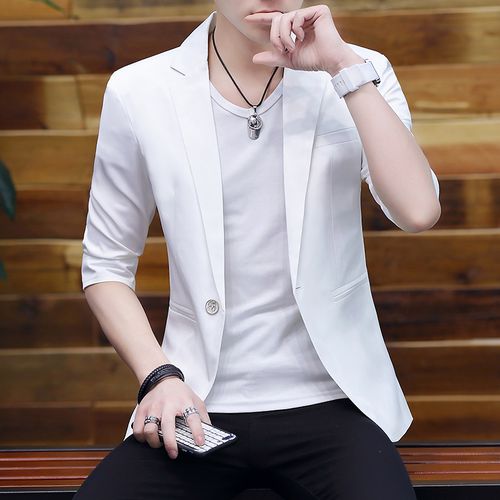 Half sleeve suit jacket shop
