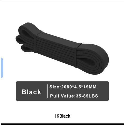 Elastico 7 35-85LBS Elastic Exercise Resistance Band BLACK