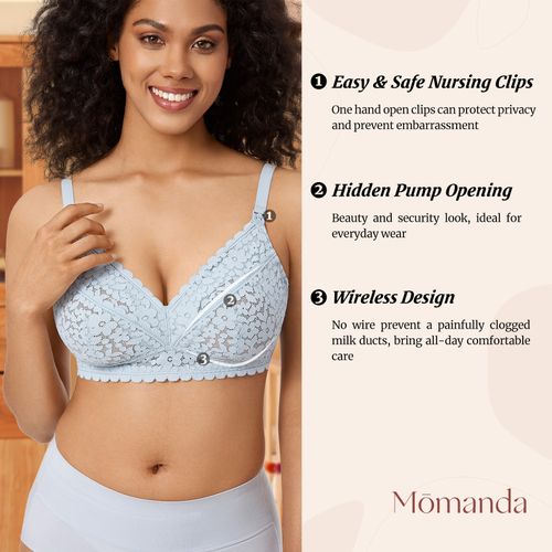 Lace Hands Free Pumping Bra